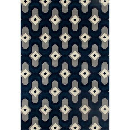 ART CARPET 2 X 4 Ft. Troy Collection Protector Woven Area Rug, Peacock Blue 25207